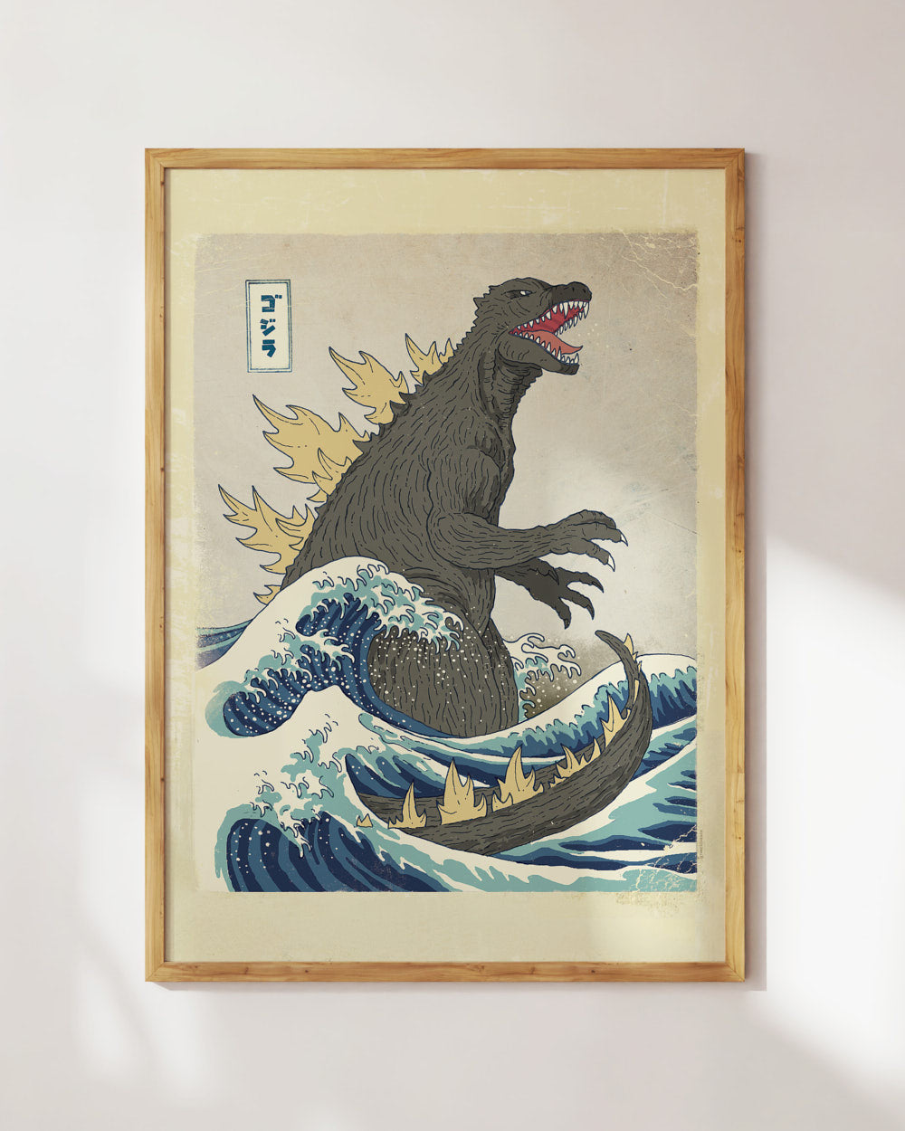 The Great Monster Off Kanagawa Tote Bag Australia Online #colour_natural
