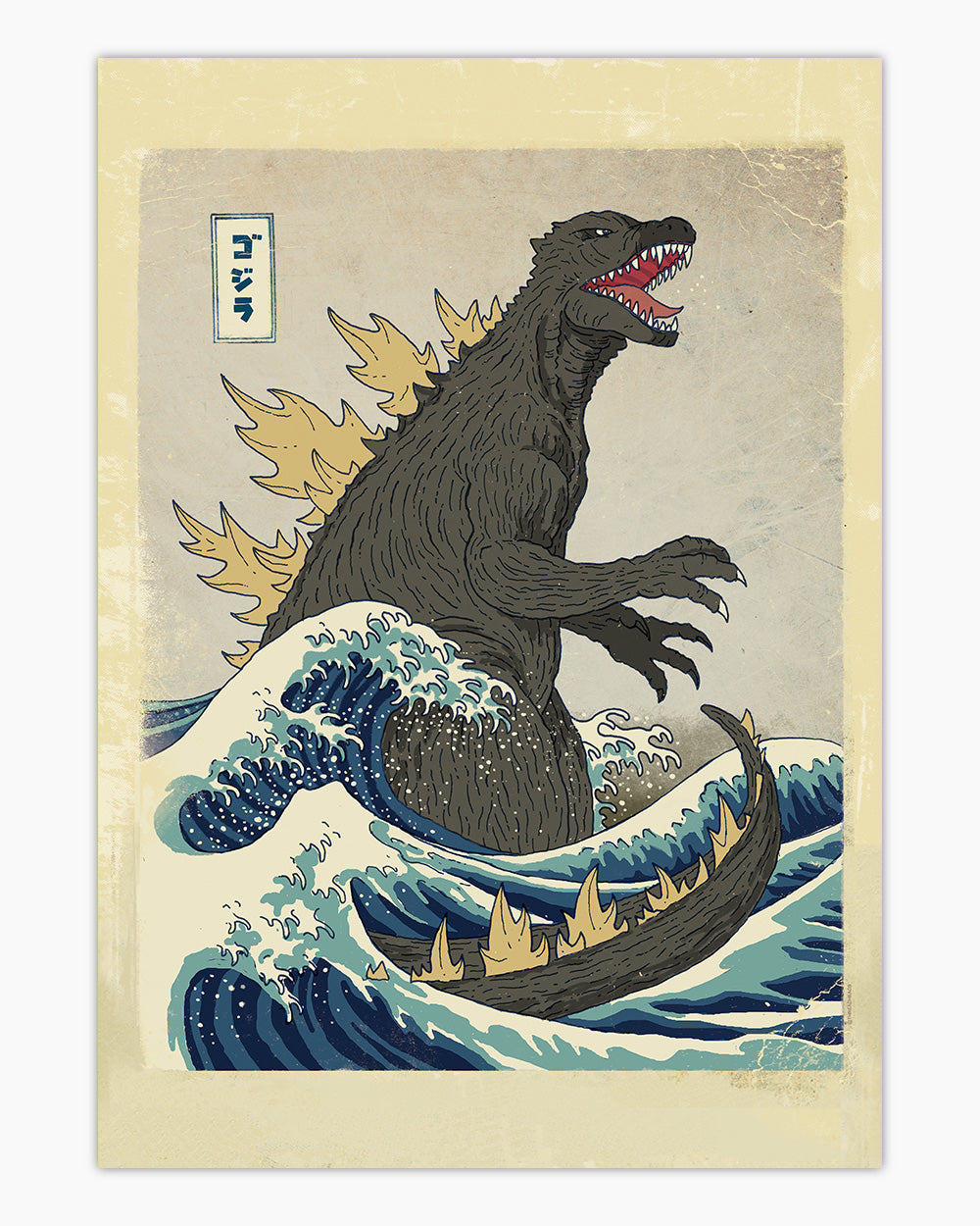The Great Monster Off Kanagawa Tote Bag Australia Online #colour_natural