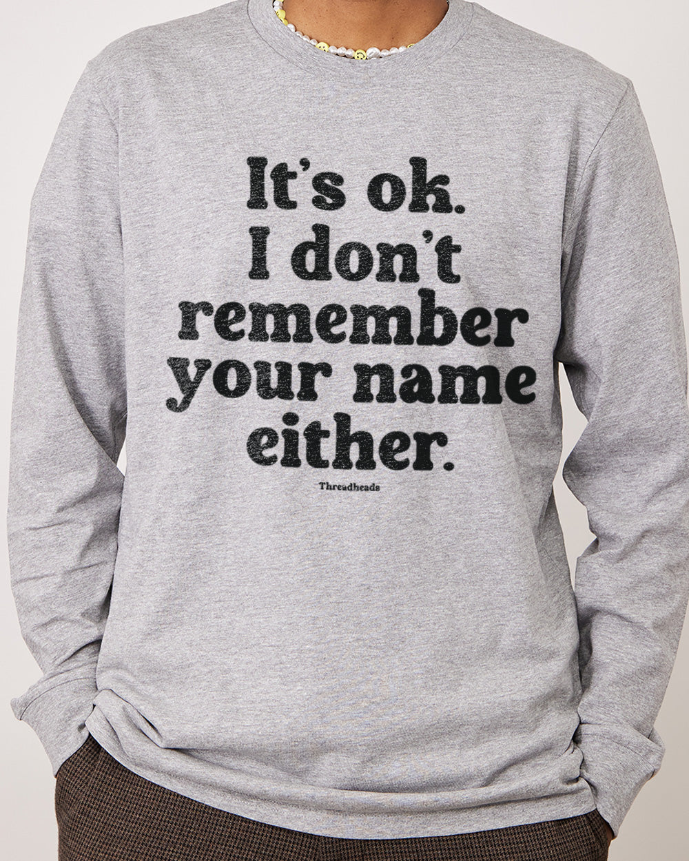 Don't Remember Your Name Long Sleeve Australia Online #colour_grey