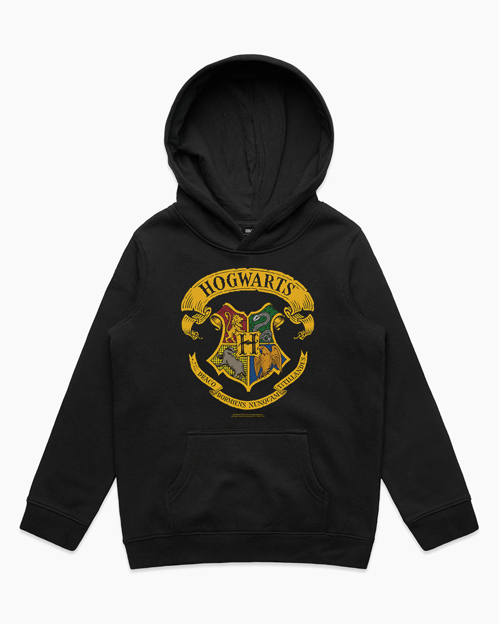 Hogwarts Crest Kids Hoodie Australia Online #colour_black