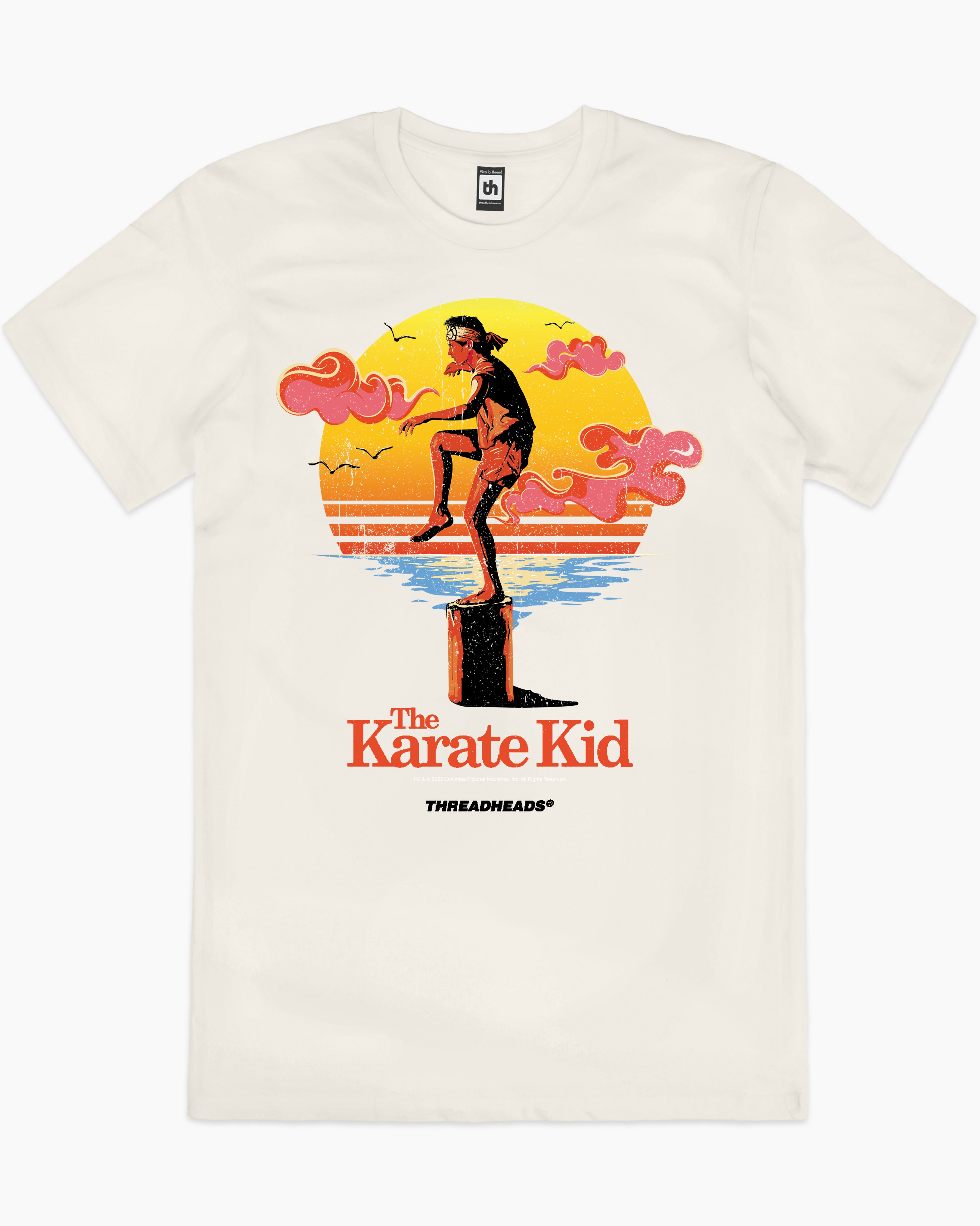 black Karate Kid Crane Pose T-Shirt Australia Online #colour_natural