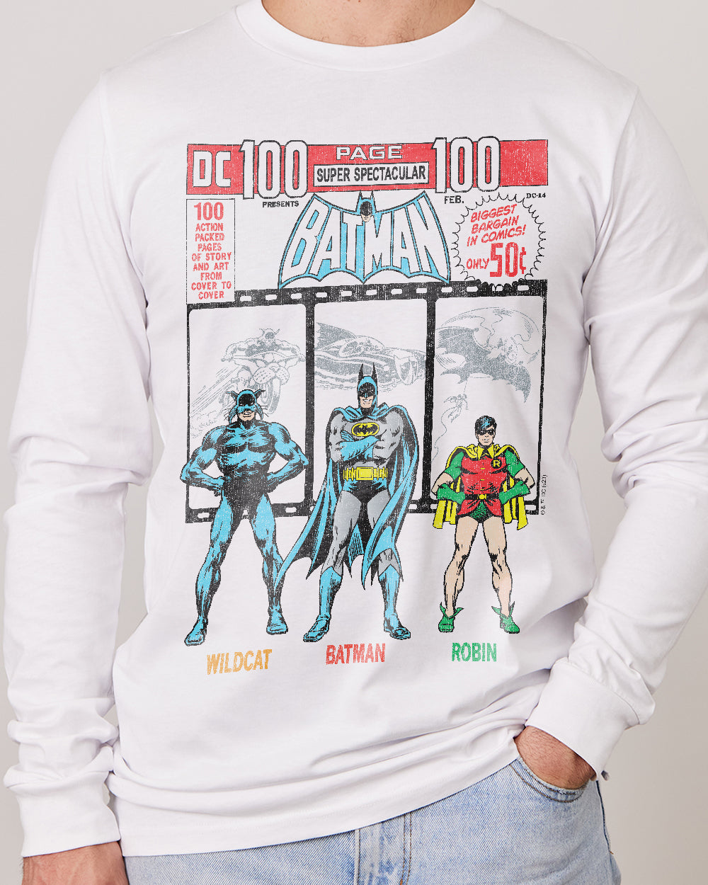 Batman Super Spectacular Long Sleeve Australia Online #colour_white