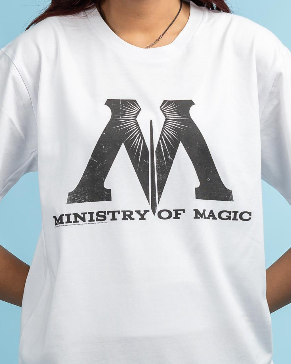 Ministry of Magic Logo T-Shirt Australia Online #colour_white