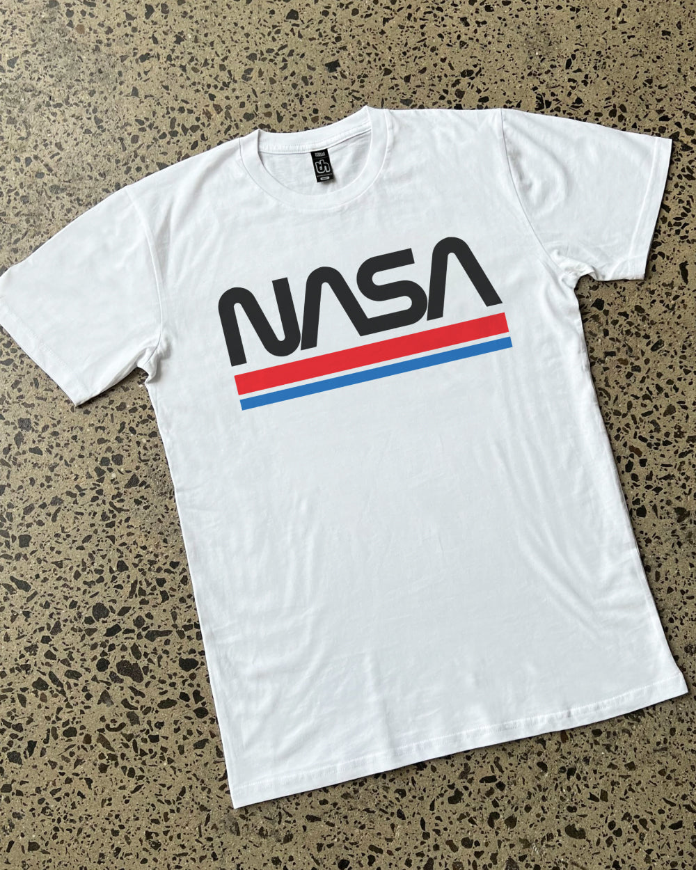 NASA Stripes T-Shirt Australia Online #colour_white