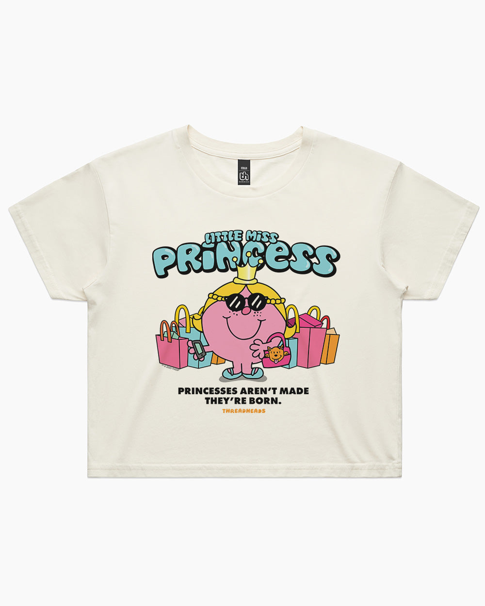 Little Miss Princess Crop Tee Australia Online #colour_natural