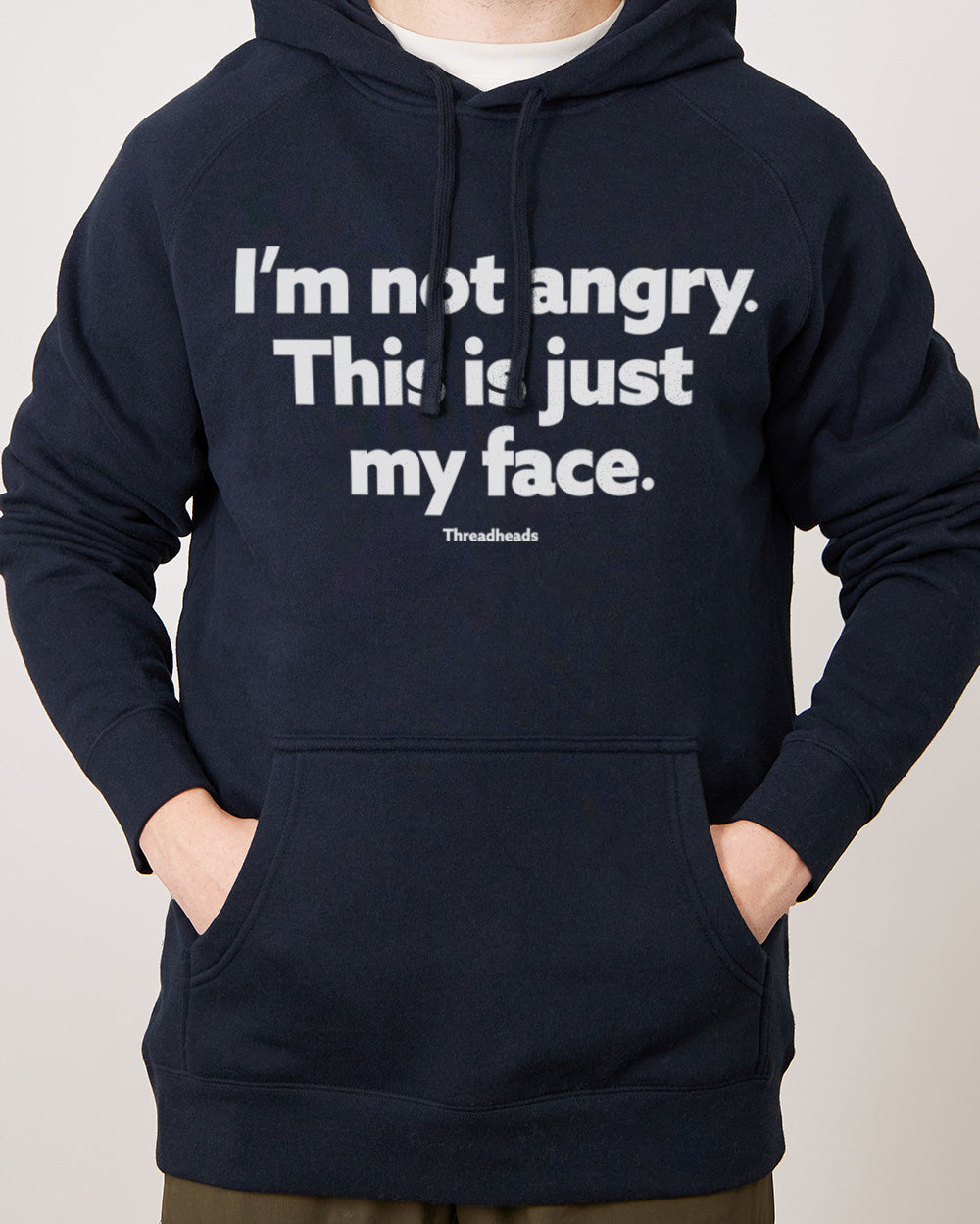I'm Not Angry Hoodie Australia Online #colour_navy