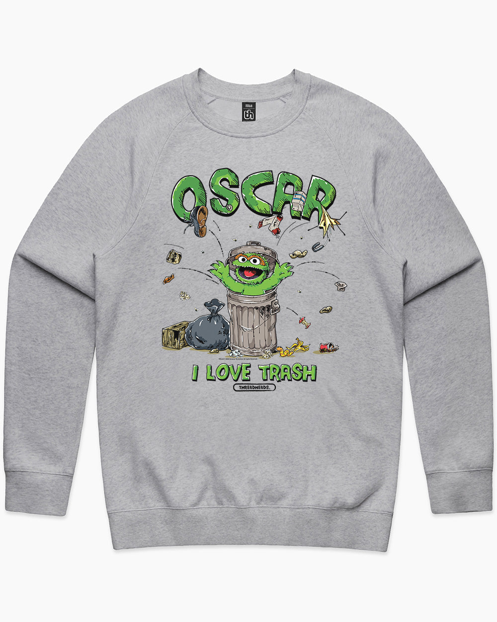 Oscar I Love Trash Sweater Australia Online #colour_grey