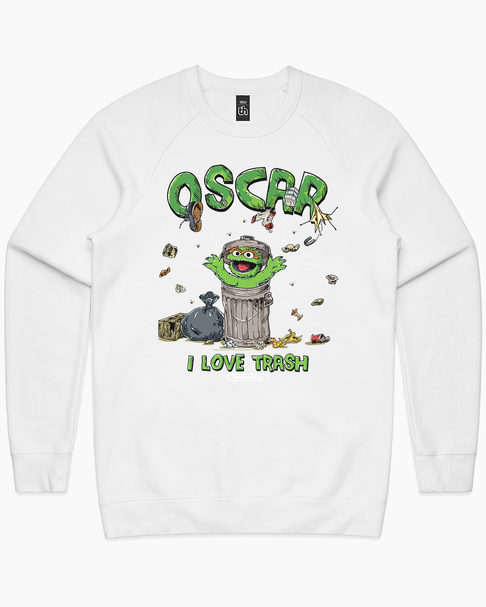 Oscar I Love Trash Sweater Australia Online #colour_white