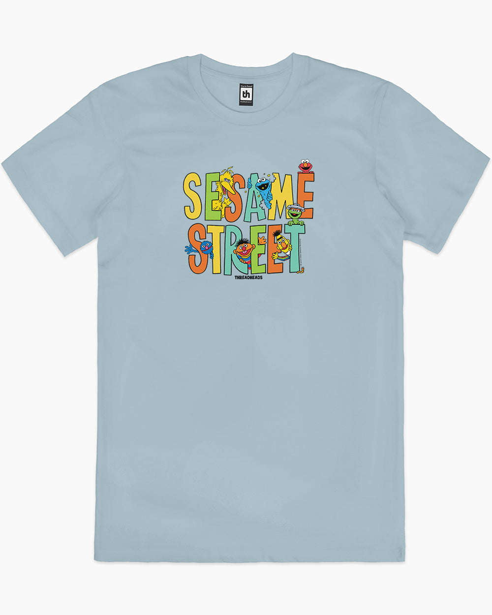Sesame Street Friends T-Shirt Australia Online #colour_pale blue