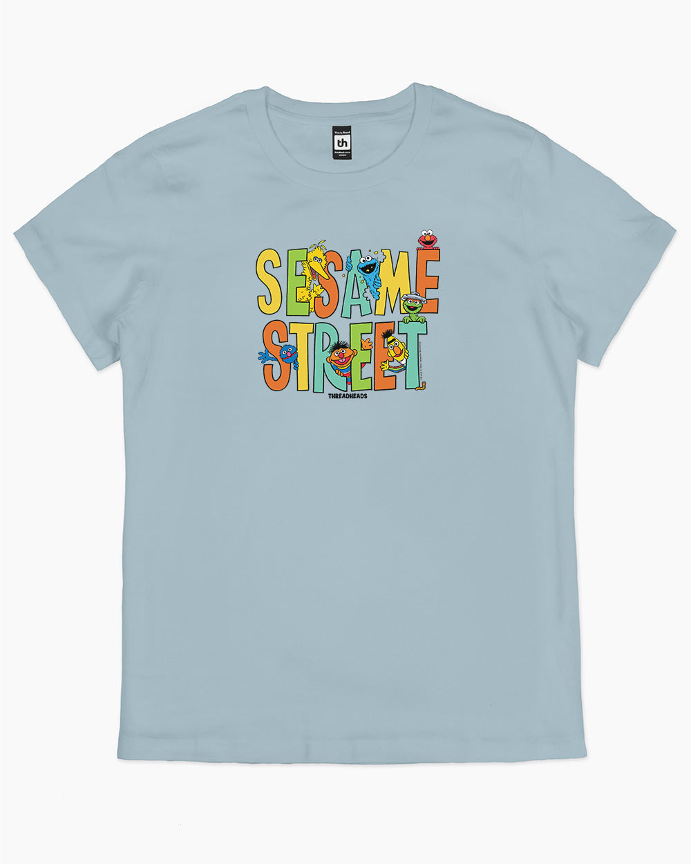 Sesame Street Friends T-Shirt Australia Online #colour_pale blue