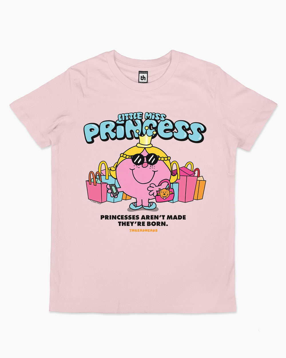 Little Miss Princess Kids T-Shirt Australia Online #colour_pink