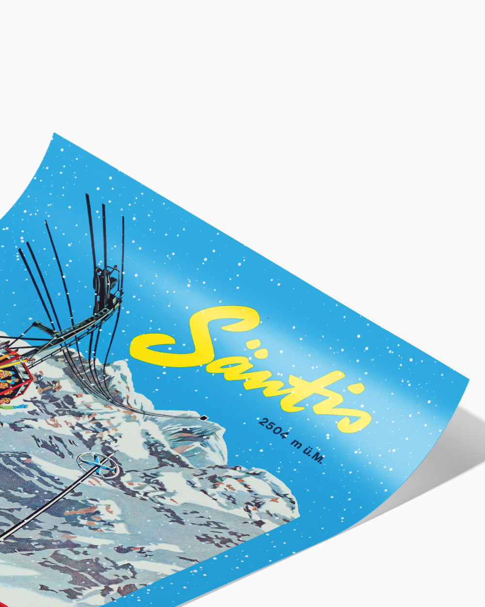 Santis Ski Print Art Print | Wall Art
