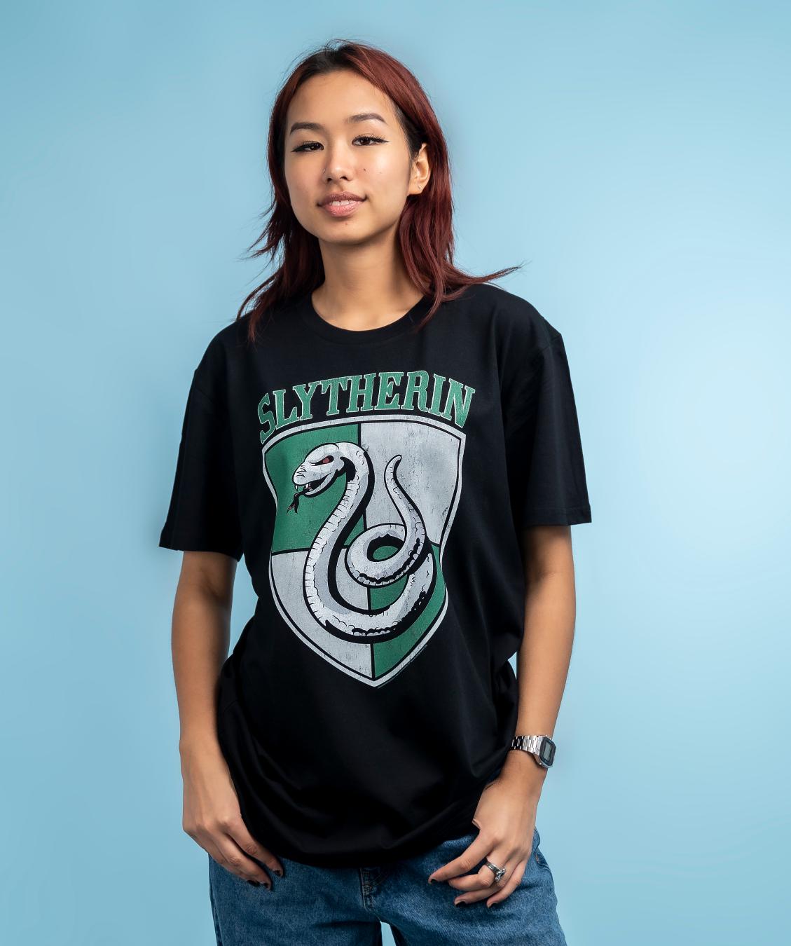 Slytherin Crest T-Shirt Australia Online #colour_black