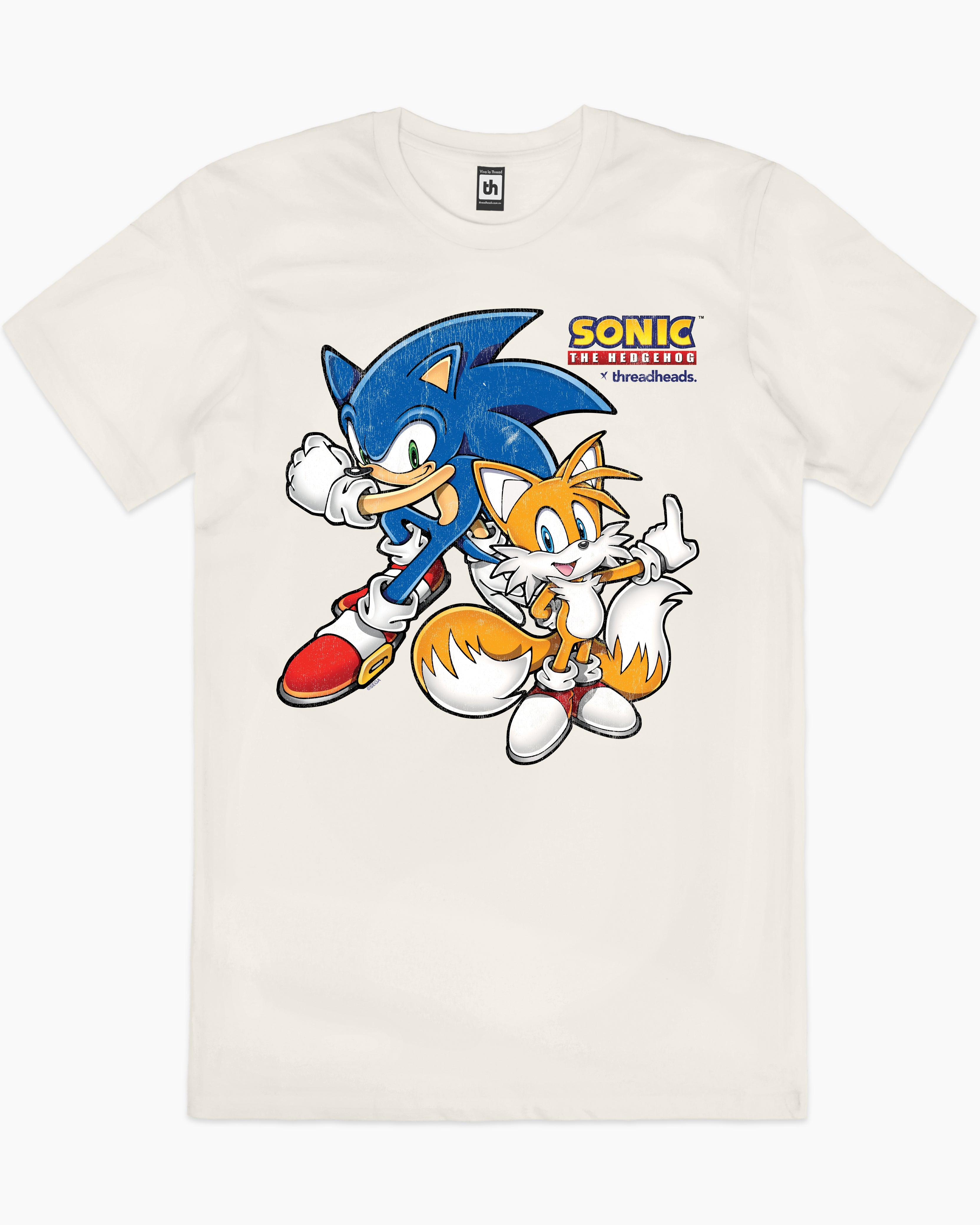 Sonic Tails BFFs T-Shirt Australia Online #colour_natural