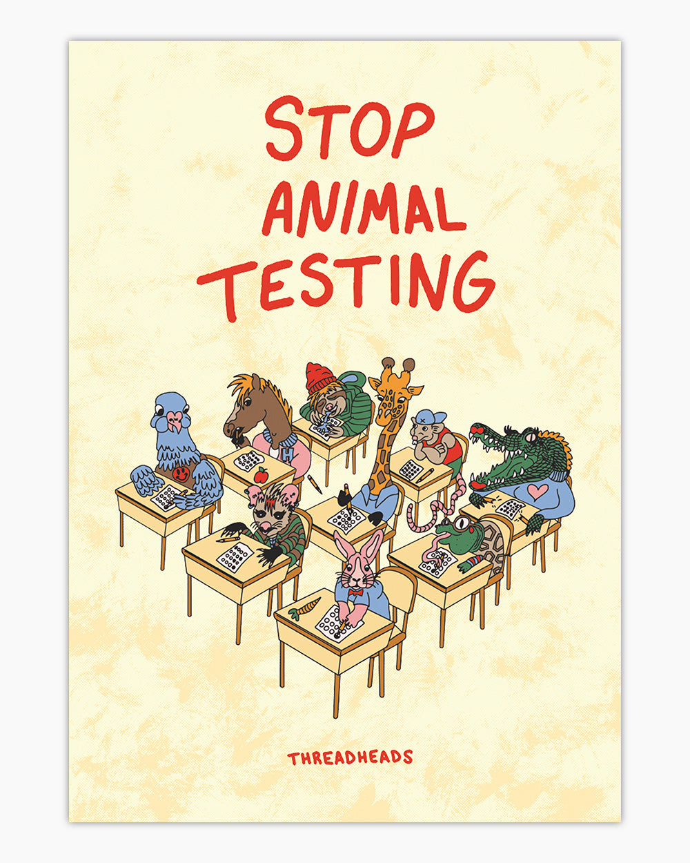 Stop Animal Testing Art Print Australia Online