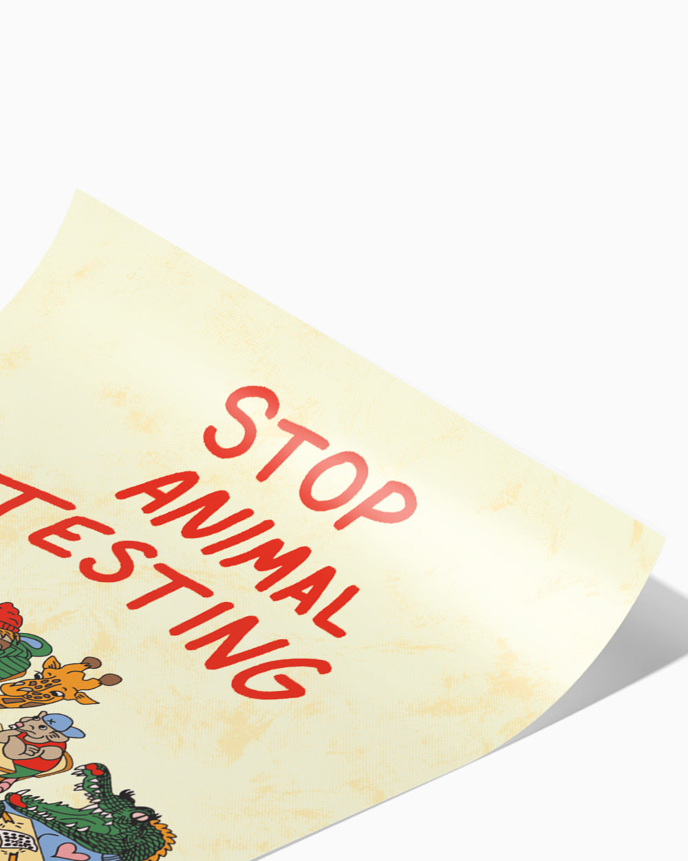 Stop Animal Testing Art Print Australia Online
