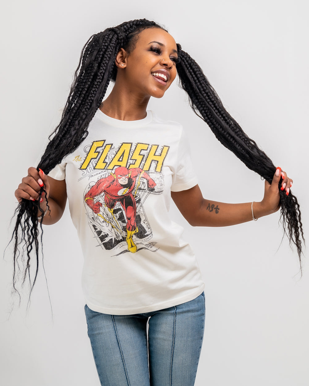 The Flash T-Shirt Australia Online #colour_white