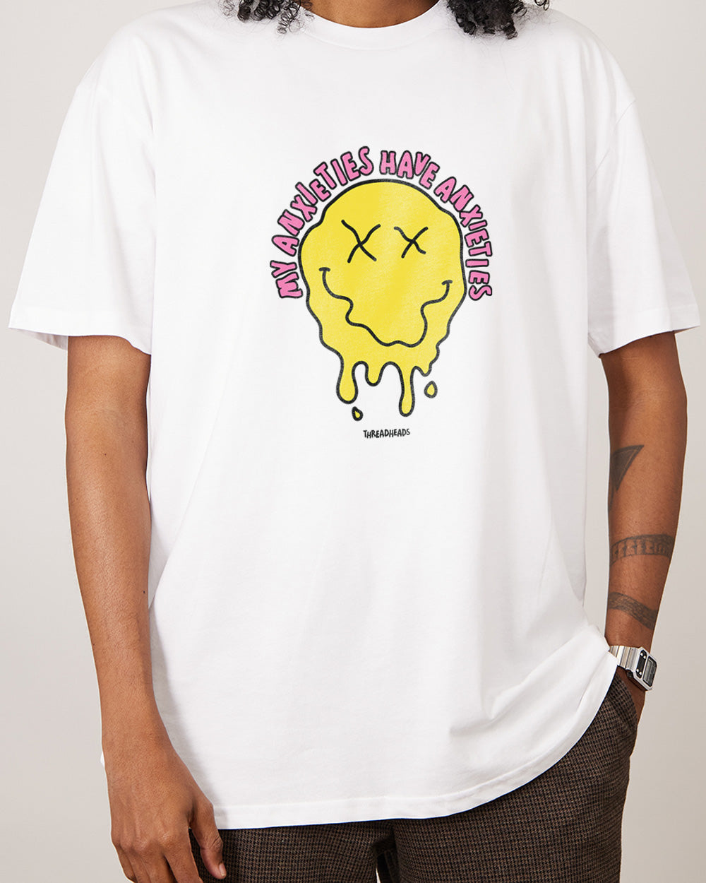 My Anxieties Have Anxieties T-Shirt Australia Online #colour_white