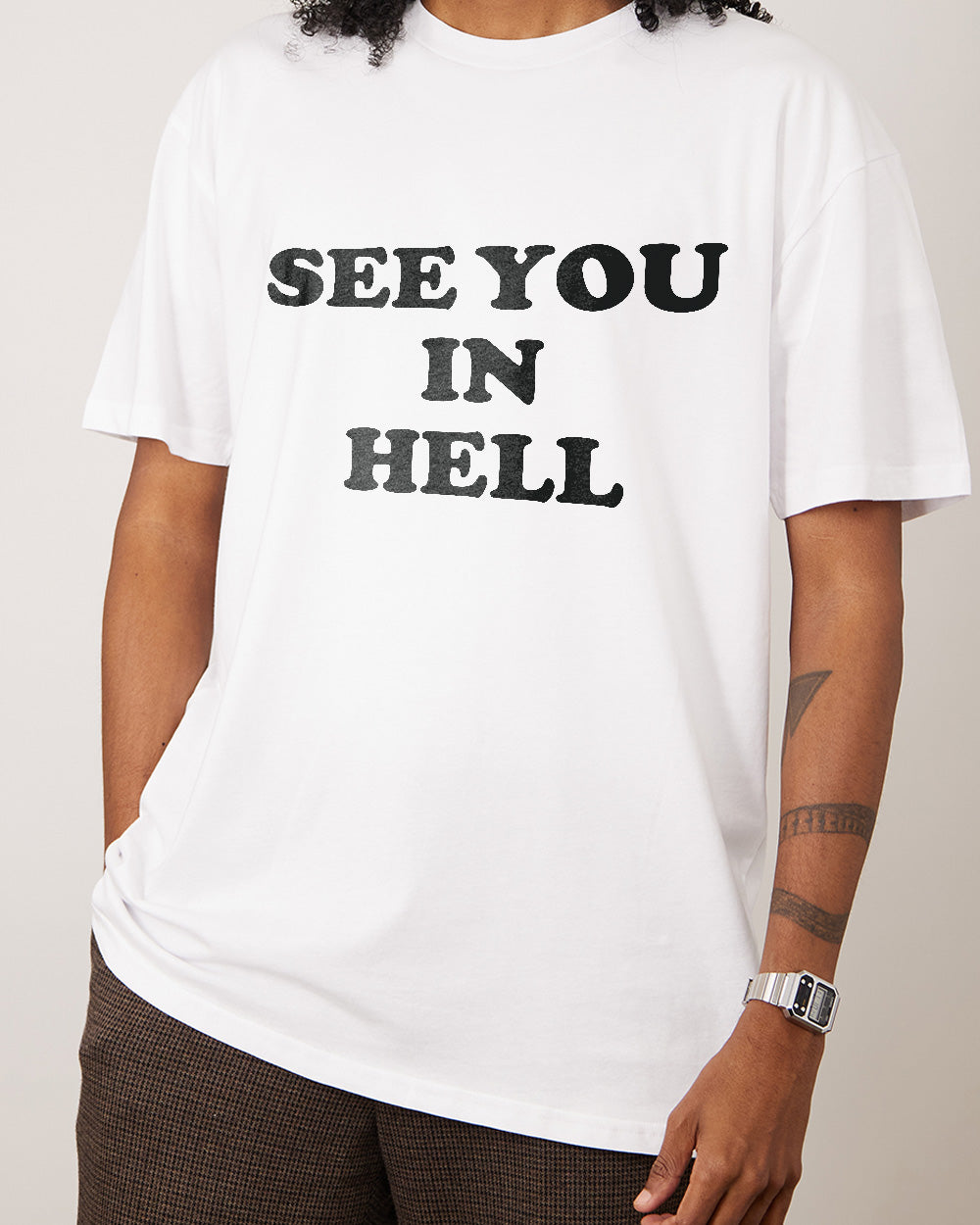 See You in Hell T-Shirt Australia Online #colour_white