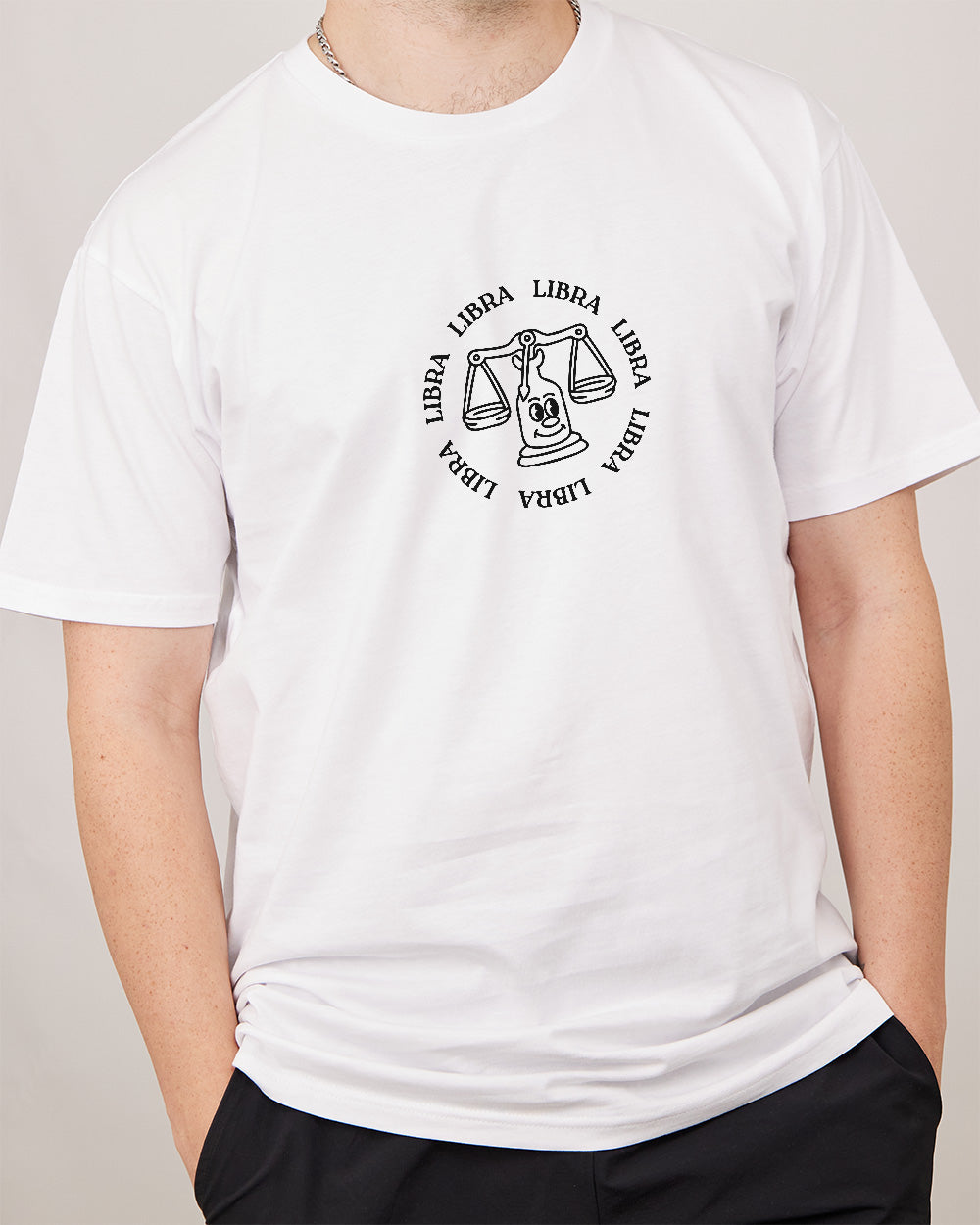 Libra T-Shirt Australia Online #colour_white