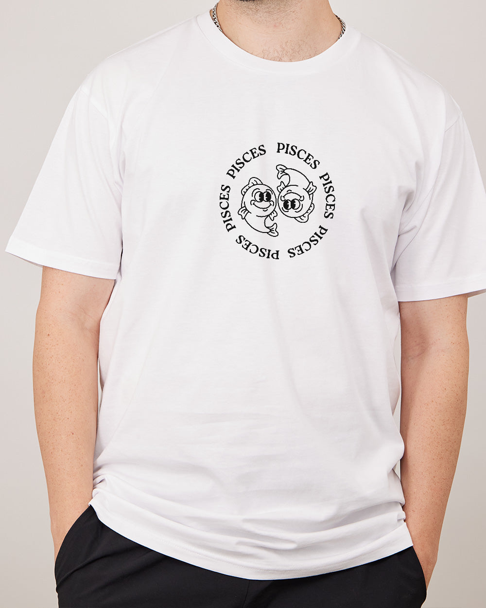 Pisces T-Shirt Australia Online #colour_white