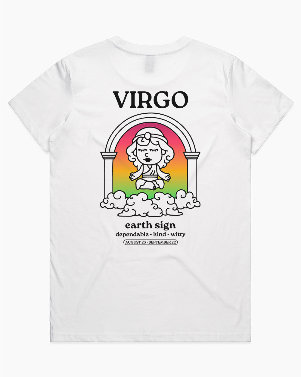 Virgo T-Shirt Australia Online #colour_white