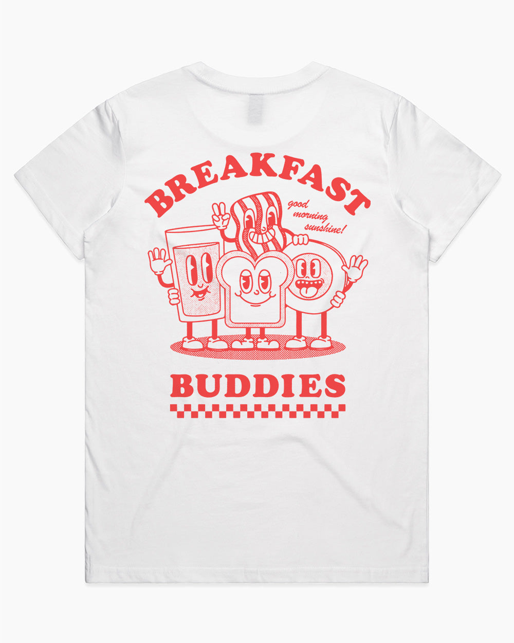 Breakfast Buddies T-Shirt Australia Online #colour_white