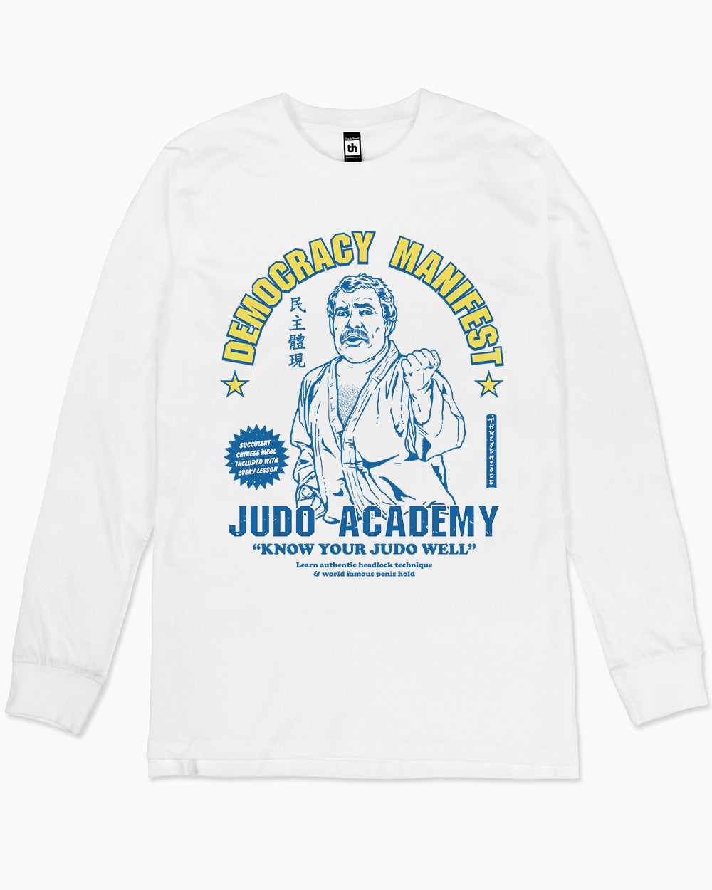 Democracy Manifest Judo Academy Long Sleeve Australia Online #colour_white
