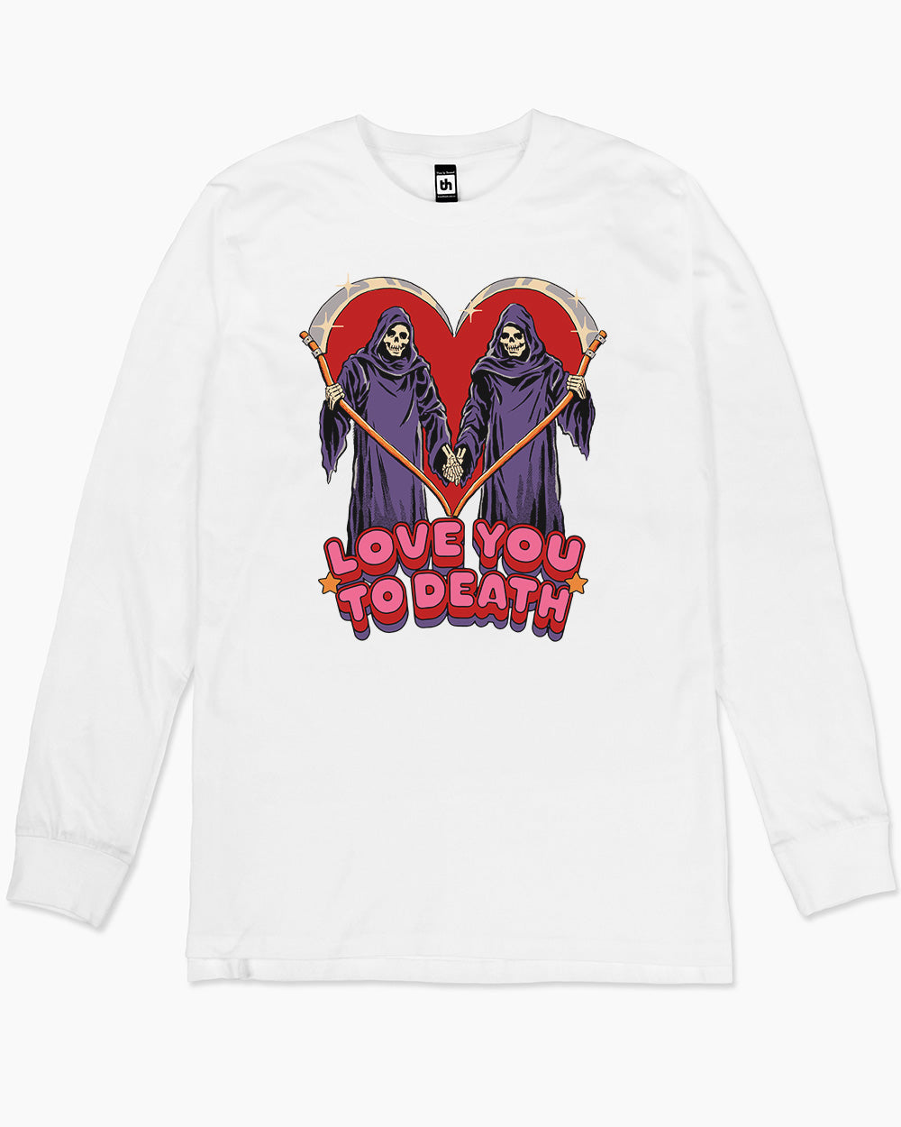Love You To Death Long Sleeve Australia Online #colour_white