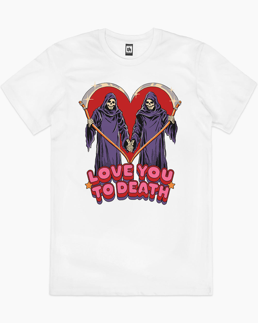 Love You To Death T-Shirt Australia Online #colour_white