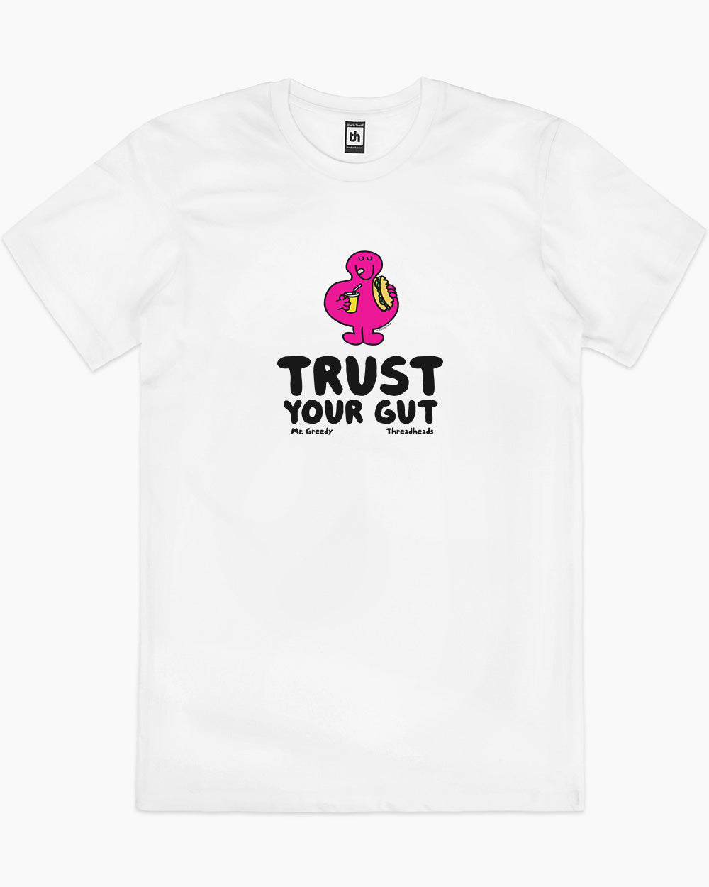Trust Your Gut T-Shirt Australia Online #colour_white