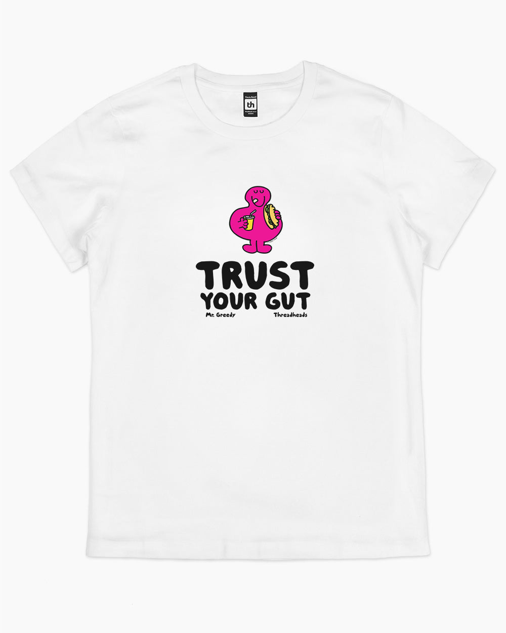 Trust Your Gut T-Shirt Australia Online #colour_white