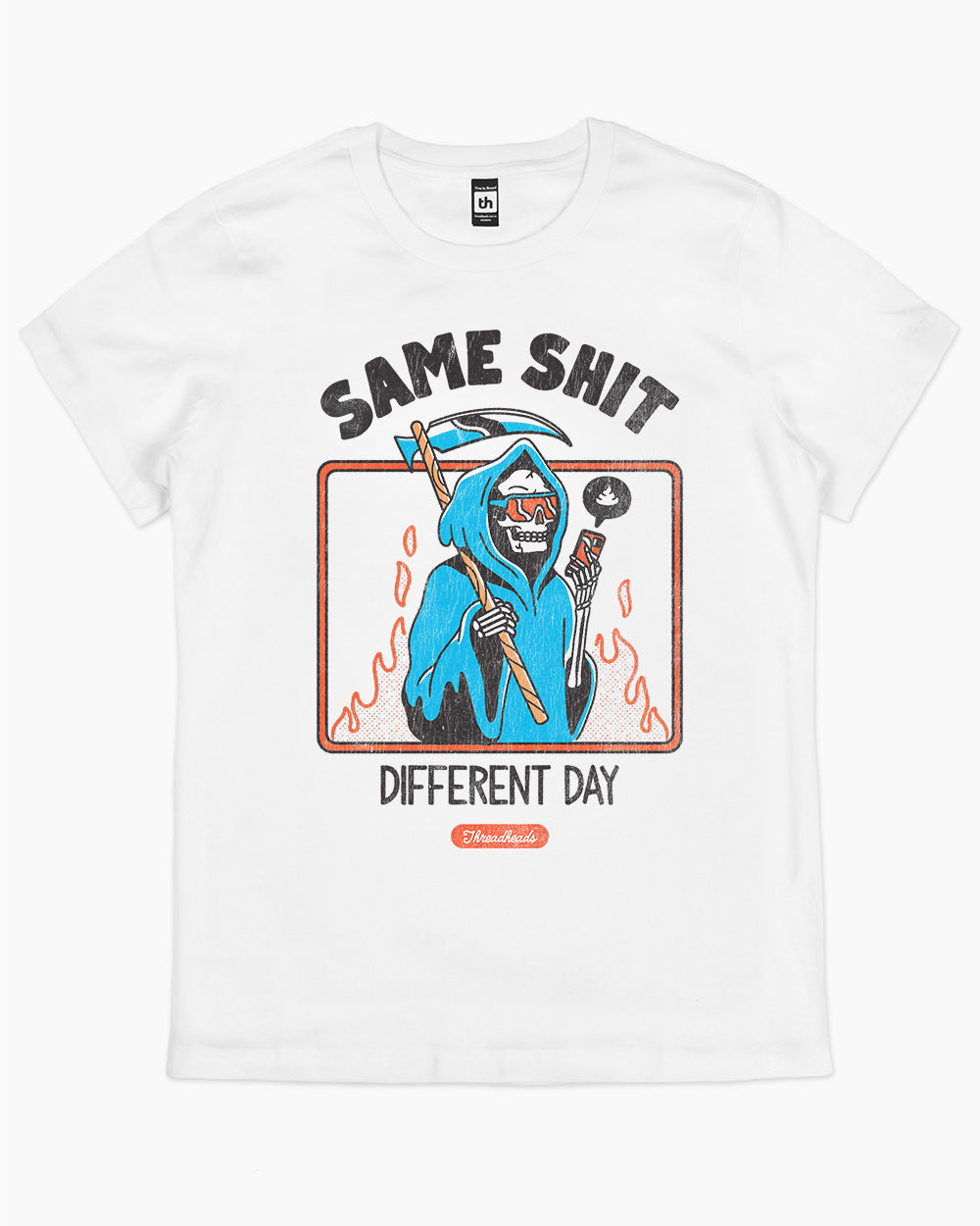 Same Shit Different Day T-Shirt Australia Online #colour_white