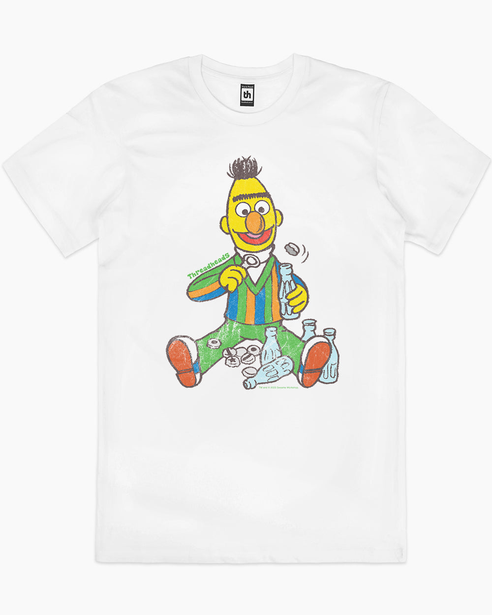 Bert T-Shirt Australia Online #colour_white