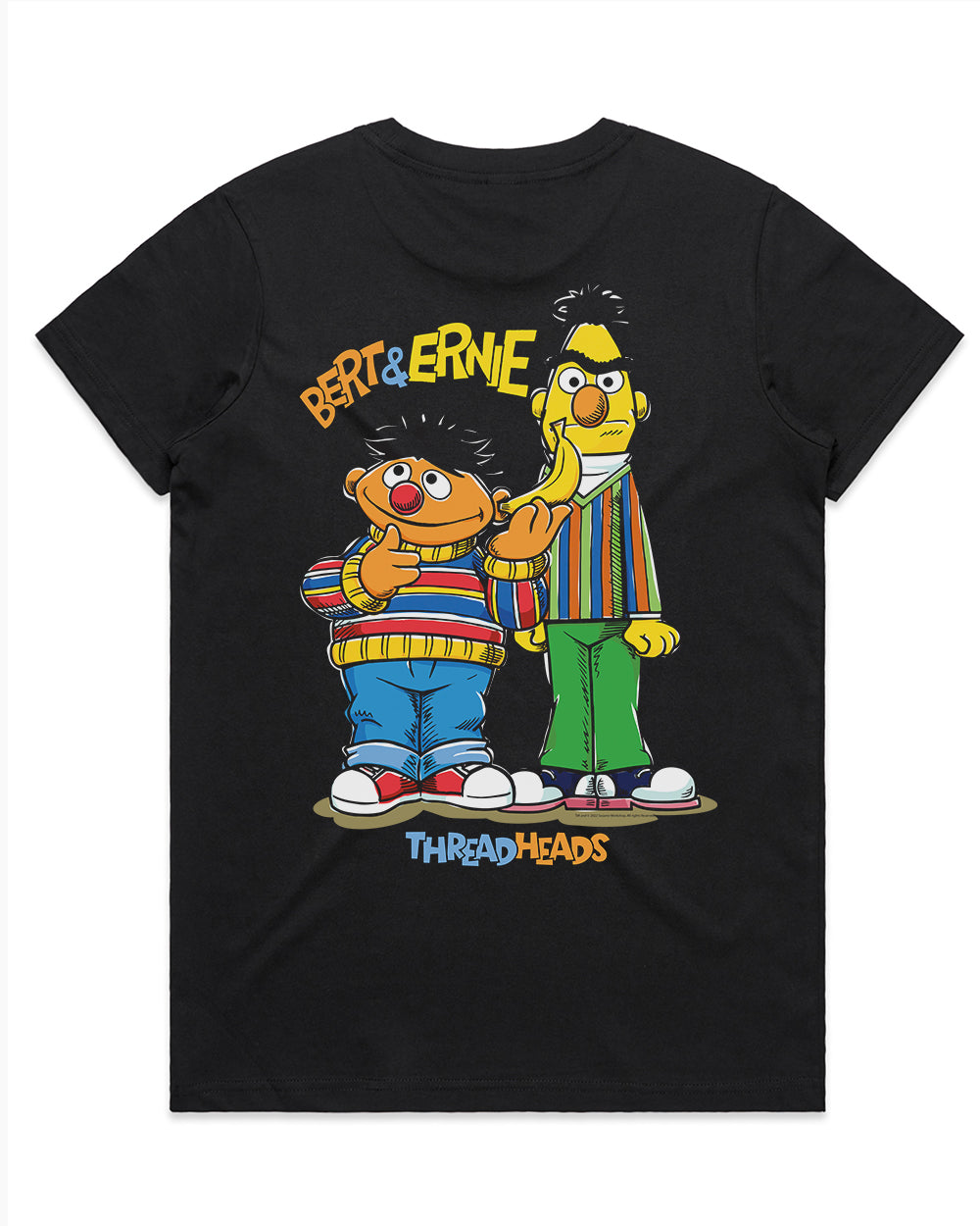 Bert And Ernie Driving Me Bananas T-Shirt Australia Online #colour_black