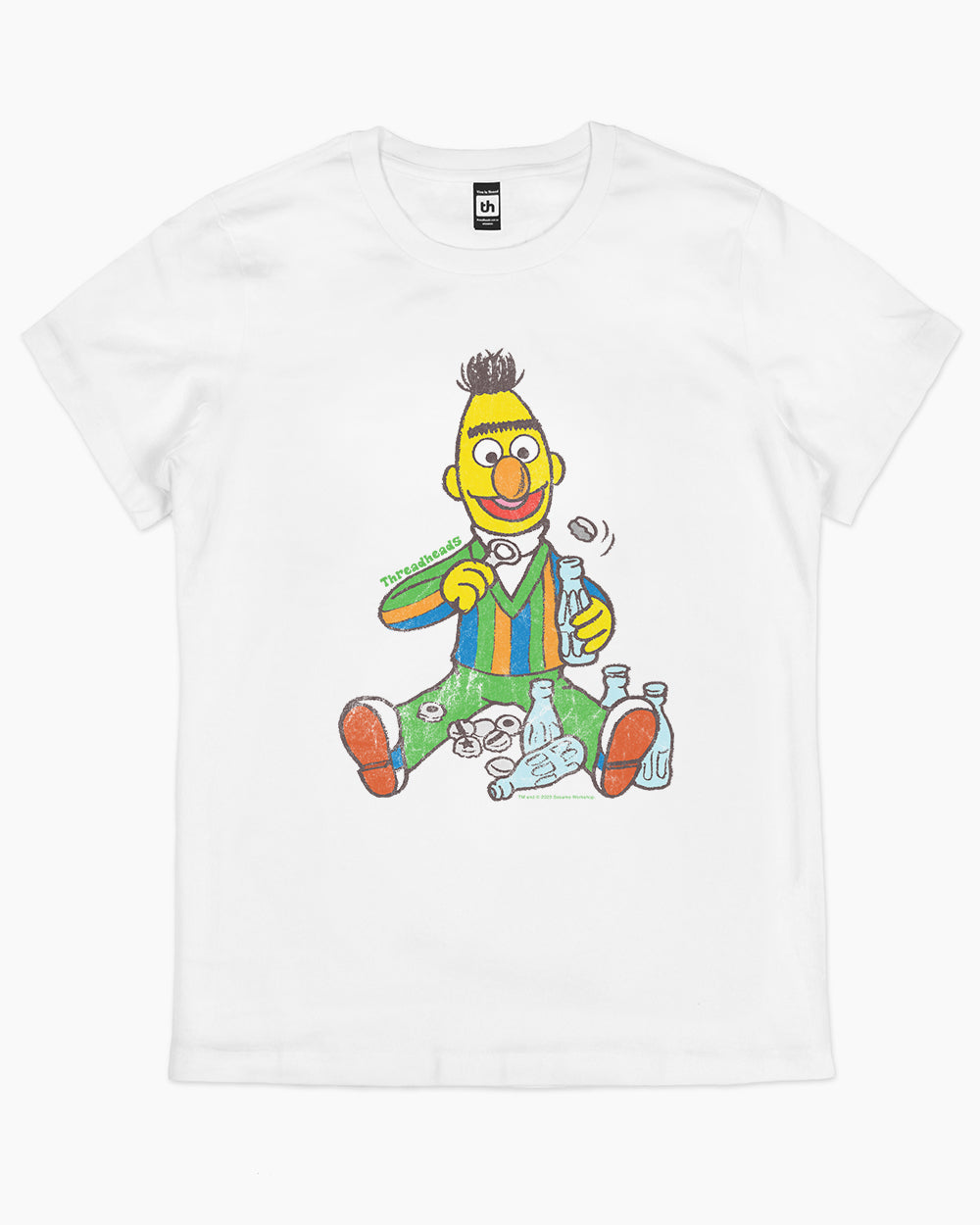 Bert T-Shirt Australia Online #colour_white