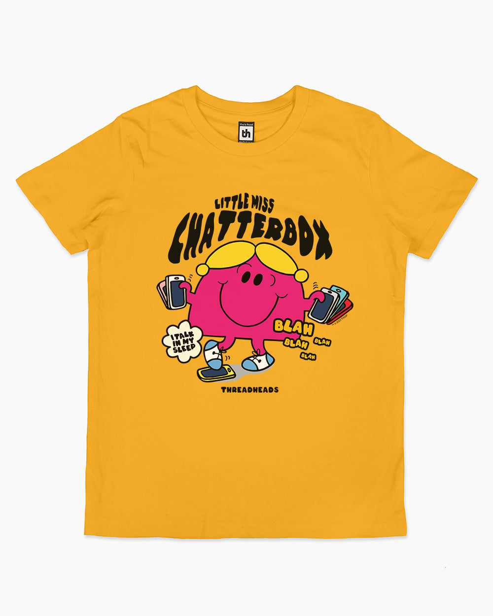 Little Miss Chatterbox Kids T-Shirt Australia Online #colour_yellow