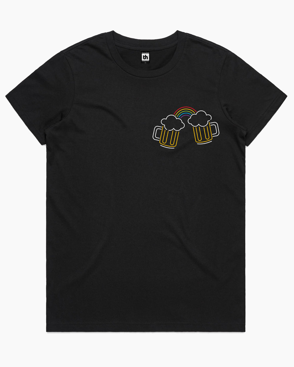 Beer Rainbow T-Shirt Australia Online #colour_black