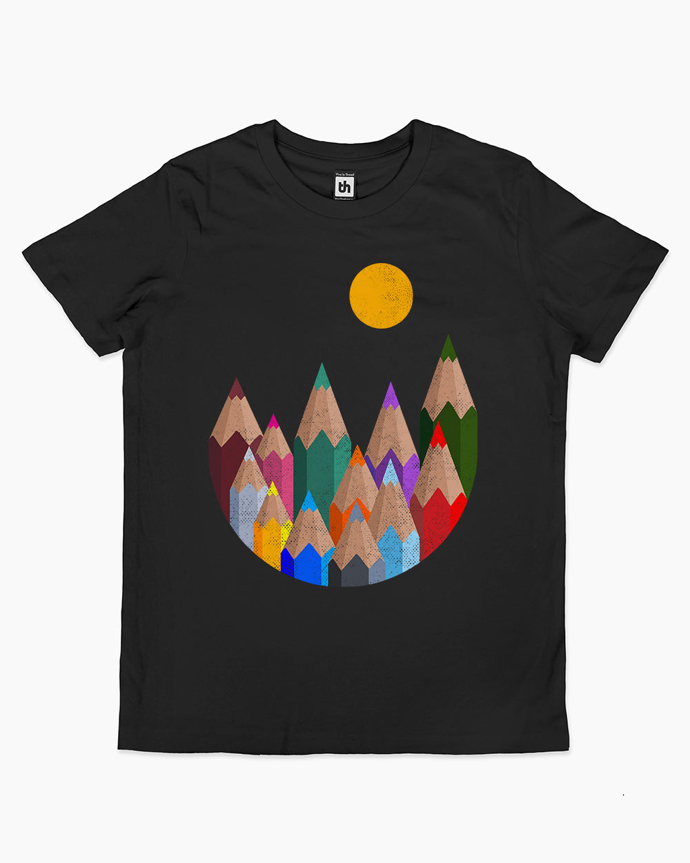12 Colour Mountains Kids T-Shirt Australia Online #colour_black
