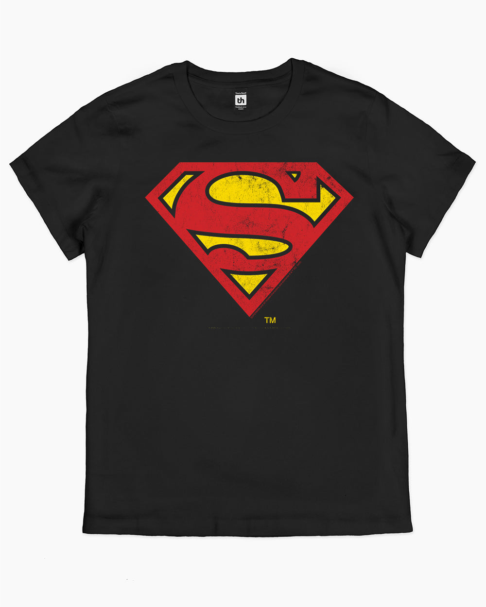 black and red superman shirt