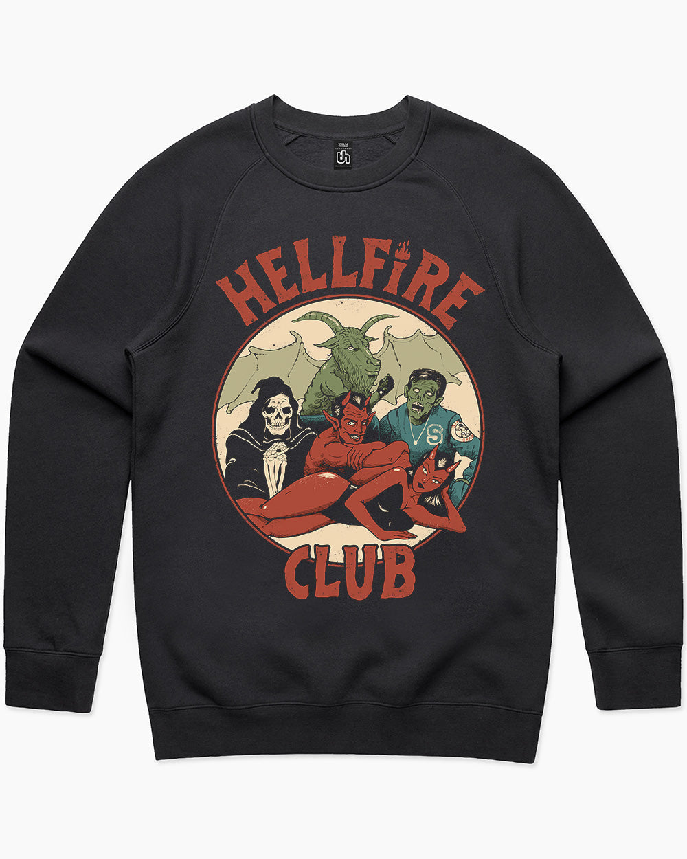 True Hellfire Club Sweater Australia Online #colour_black