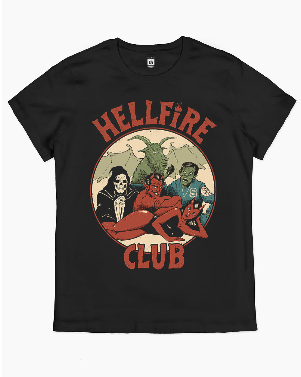 True Hellfire Club T-Shirt Australia Online #colour_black