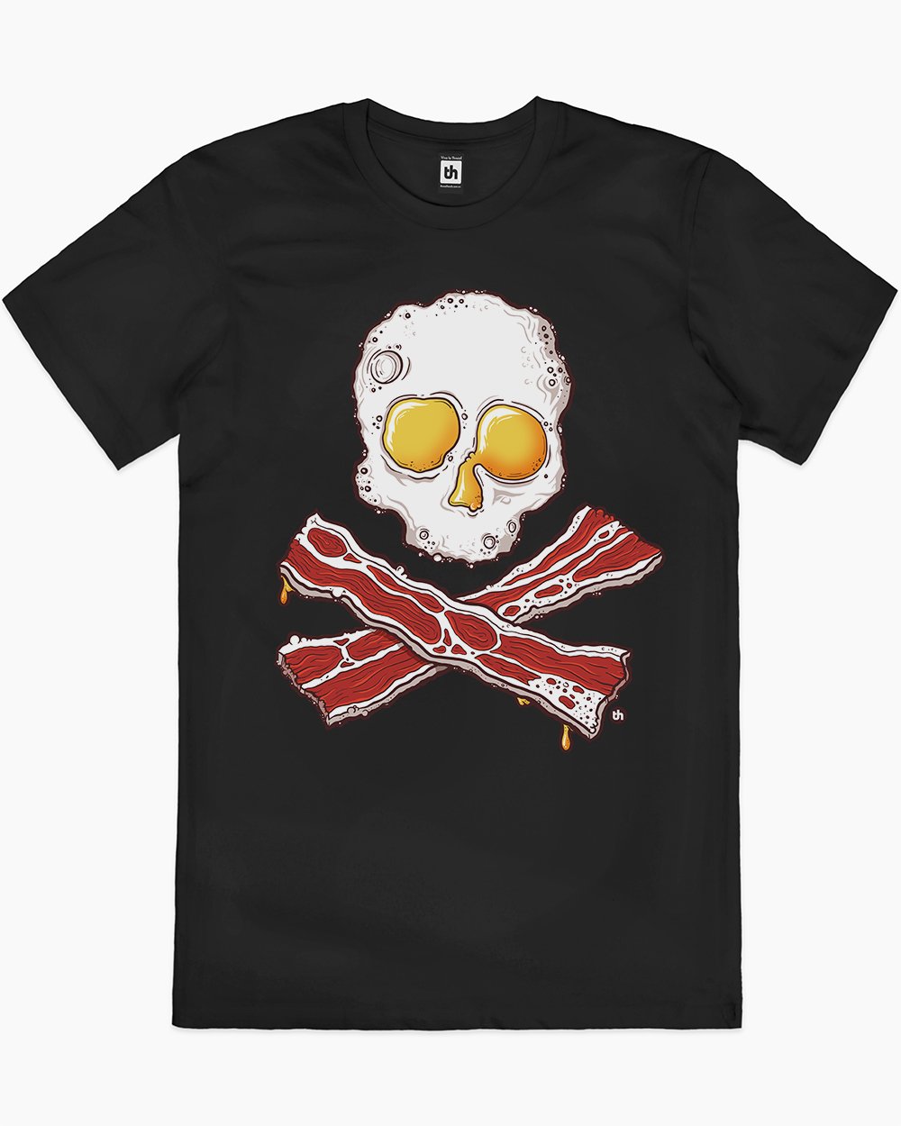 Bacon and Eggs Jolly Roger T-Shirt | Graphic T-Shirt Australia