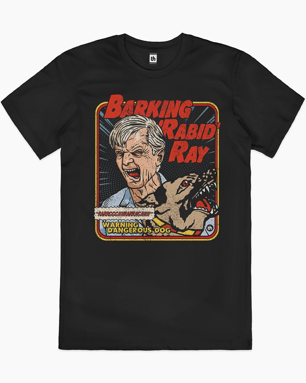 Barking Rabid Ray T-Shirt Australia Online #colour_black