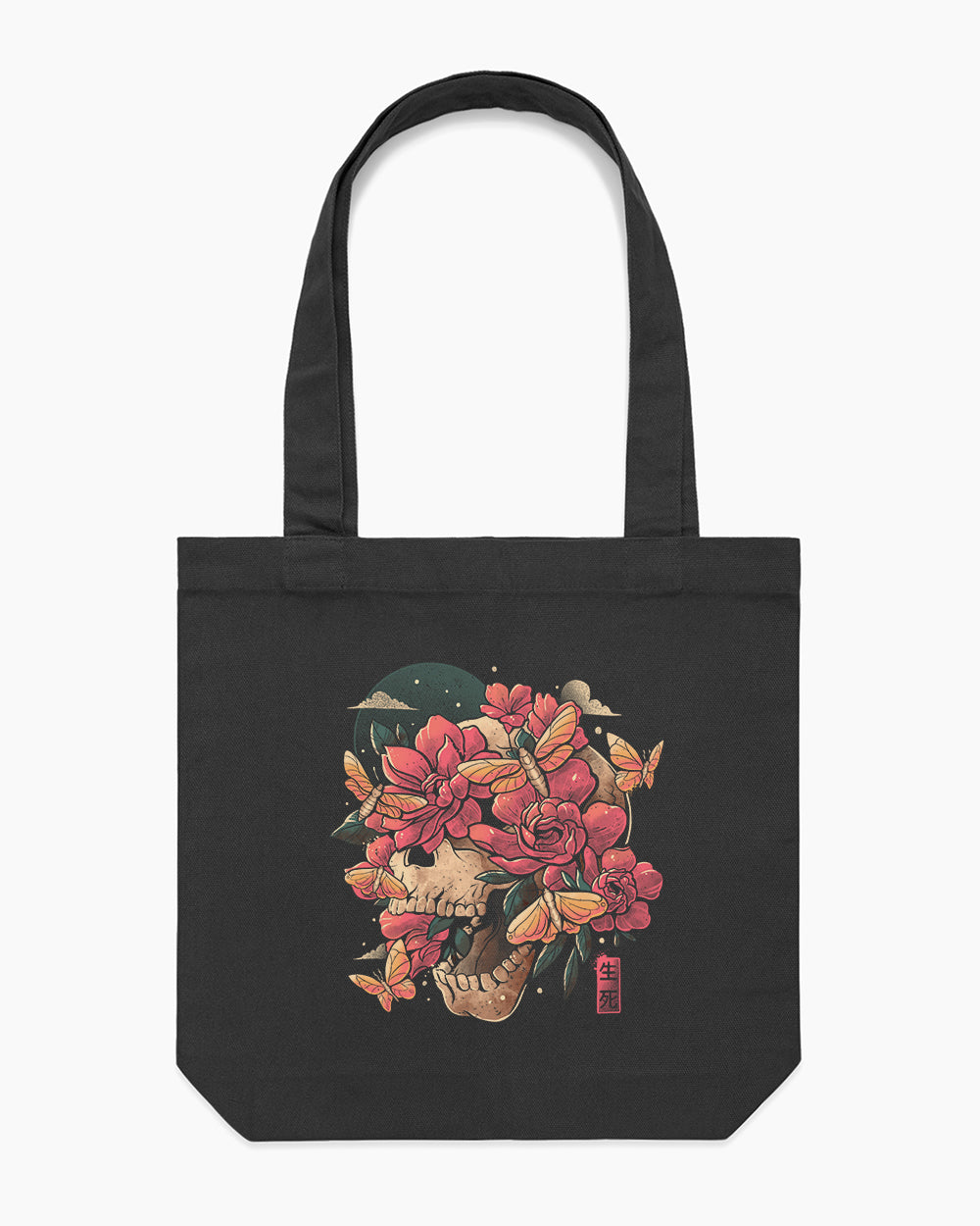 Blossom in Grave Tote Bag Australia Online #colour_black