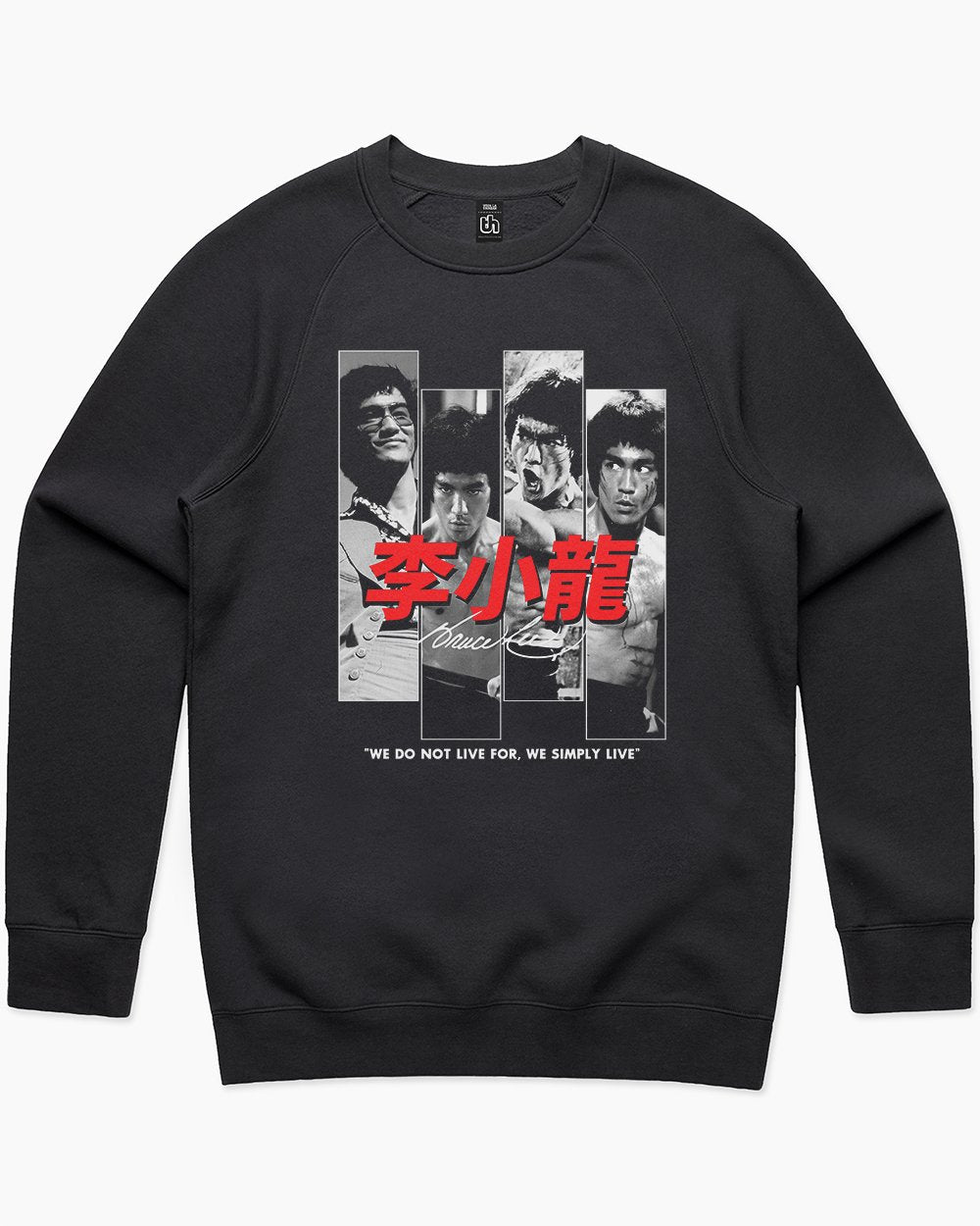 Bruce Lee Scenes Sweater Australia Online #colour_black