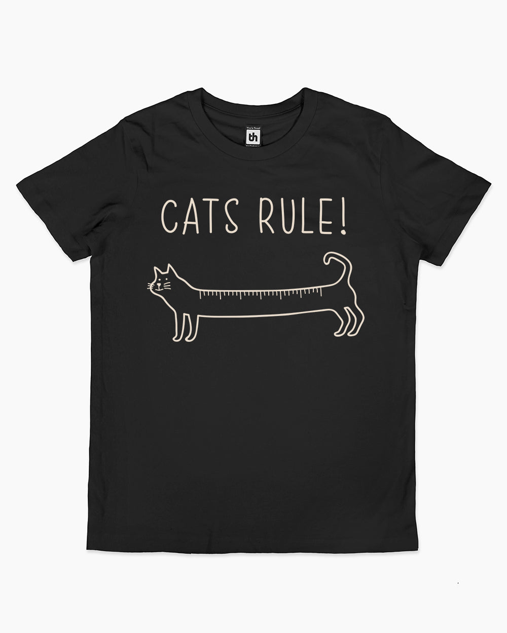 Cats Rule Kids T-Shirt Australia Online #colour_black