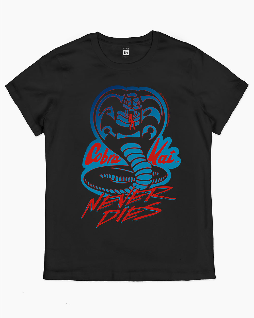 Cobra Kai Never Dies T-Shirt Australia Online #colour_black