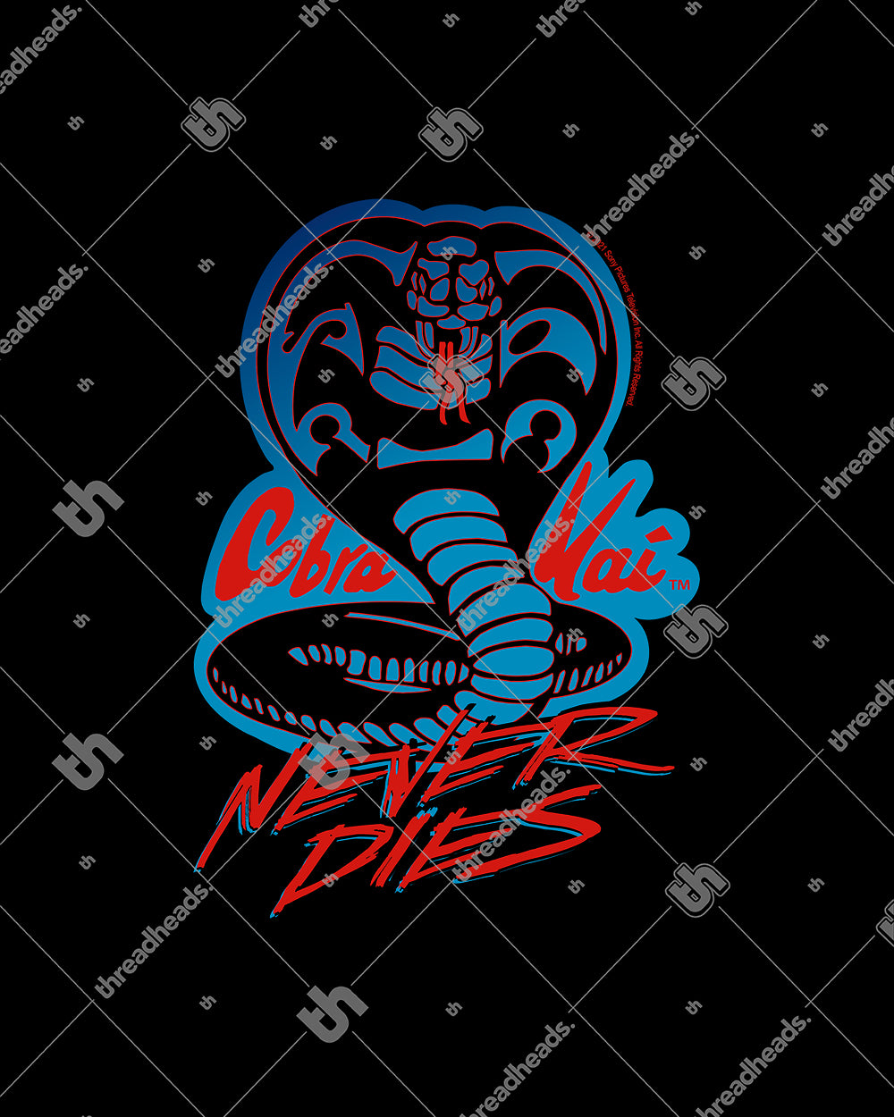 Cobra Kai Never Dies Kids T-Shirt Australia Online #colour_black
