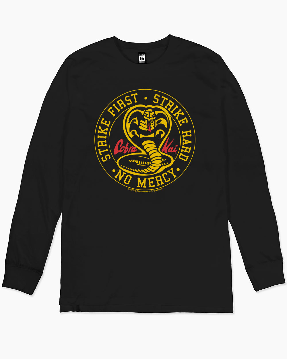 Cobra Kai No Mercy Icon Long Sleeve Australia Online #colour_black